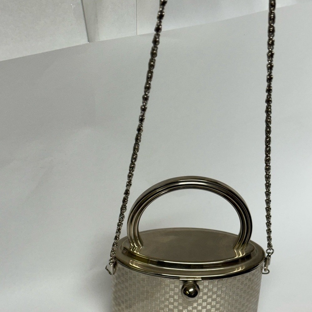 Sasha New York silver tone Evening Bag EUC - Picture 6 of 13